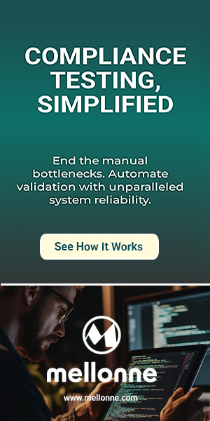Mellonne Compliance Testing Simplified banner 300x600