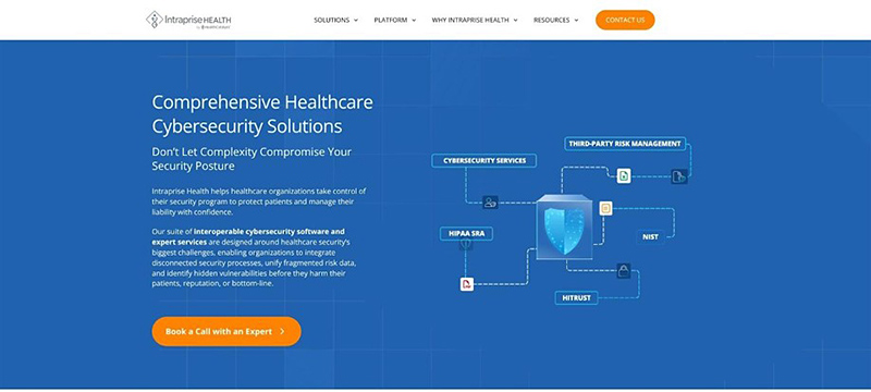 screenshot of the HIPAA One user interface